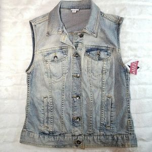 New Merona Denim Jacket Vest